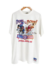 1992 SUPERBOWL BILLS vs REDSKINS CARICATURE TEE - XL